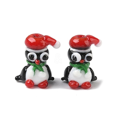 Christmas Handmade Lampwork Beads LAMP-D004-01-1