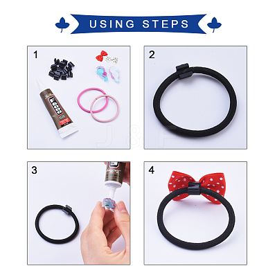 Opaque AS Plastic Base Buckle Hair Findings FIND-T064-004A-02-1