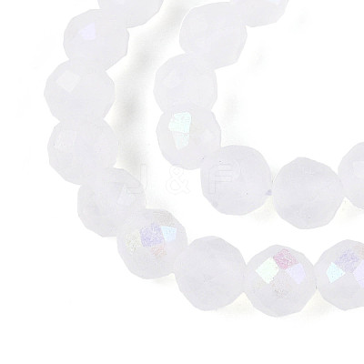 AB Color Plated Natural Quartz Crystal Beads Strands G-T144-B07-05-1