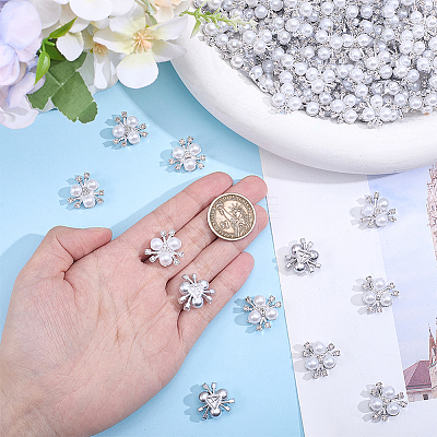 120Pcs Alloy Resin Cabochons ALRI-ME0001-04P-1
