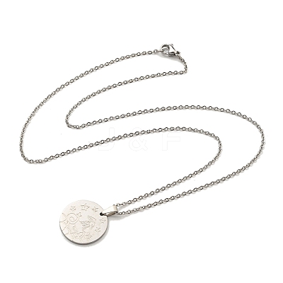 Non-Tarnish Constellation Pendant Necklaces LS-NJEW-S422-04P-10-1
