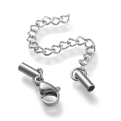 Tarnish Resistant 304 Stainless Steel Curb Chain Extender STAS-K195-29P-09-1