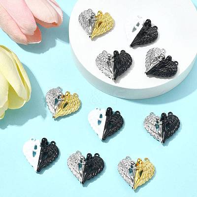 10 Sets Spray Painted Alloy Magnetic Pendants FIND-FS0004-25-1