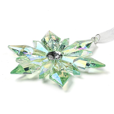 Christmas Transparent Plastic Pendant Decoration LS-HJEW-G022-01B-1