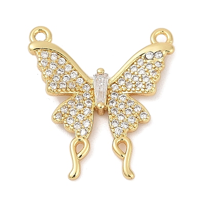 Brass Micro Pave Cubic Zirconia Pendants KK-U058-49G-1