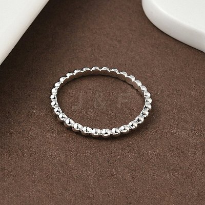 925 Streling Silver Plain Band Rings RJEW-P164-01D-P-1
