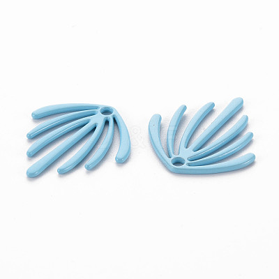 Spray Painted Alloy Pendants PALLOY-Q433-029D-RS-1