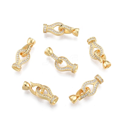 Brass Fold Over Clasps KK-A165-04G-1