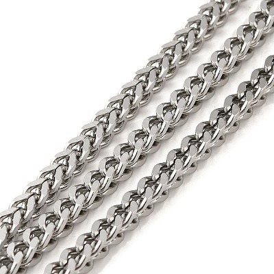 304 Stainless Steel Curb Chains CHS-C013-01B-P-1