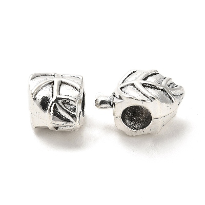 Tibetan Style Alloy European Beads PALLOY-K019-03D-AS-1