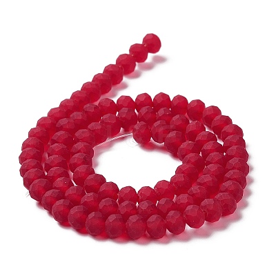 Transparent Glass Beads Strands X-EGLA-A034-T6mm-MD07-1