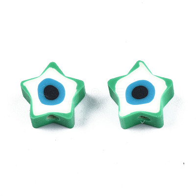 Handmade Polymer Clay Beads CLAY-T019-09-1