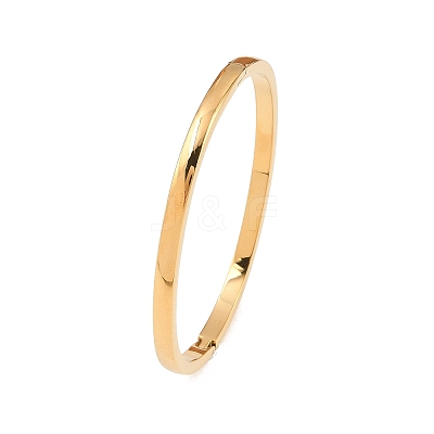 304 Stainless Steel Plain Bangles BJEW-L610-25G-01-1