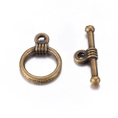 Tibetan Style Zinc Alloy Toggle Clasps MLF1184Y-NF-1