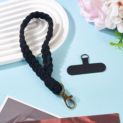 Cotton Braided Mobile Straps AJEW-TAC0030-030B-1