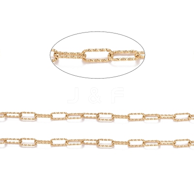 Ion Plating(IP) 304 Stainless Steel Paperclip Chains CHS-A007-01G-1
