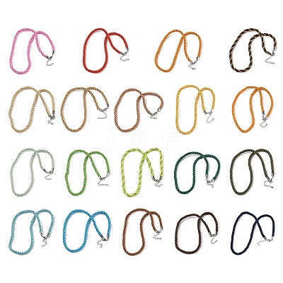 5MM Nylon Twisted Cord Necklace Making FIND-G096-01P-1