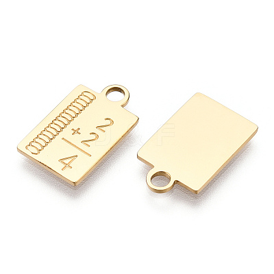 304 Stainless Steel Pendants STAS-T064-34G-1