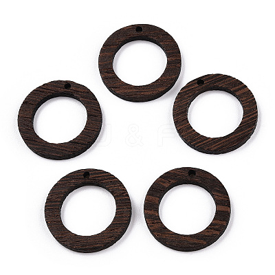 Natural Wenge Wood Pendants WOOD-T023-51A-01-1
