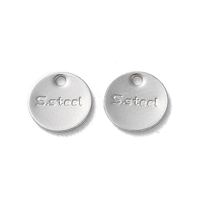 304 Stainless Steel Charms STAS-V007-03C-P-1