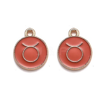 Alloy Enamel Pendants ENAM-S124-01B-12C-1