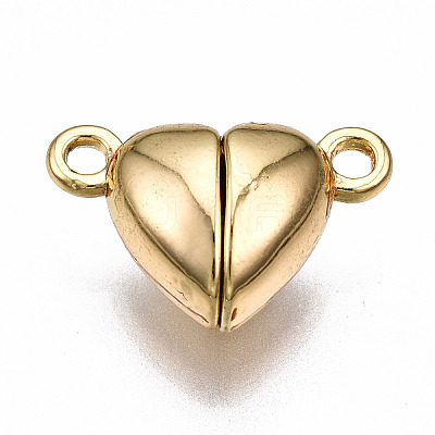 Brass Magnetic Clasps with Loops KK-N233-085-NF-1