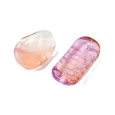 Gradient Color Transparent Glass Beads GLAA-B026-01K-1