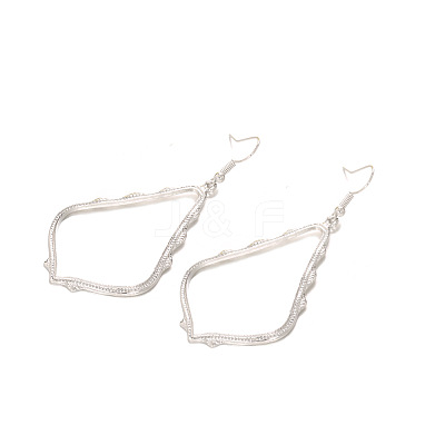 Hollow Teardrop Alloy Dangle Earrings FS-WG02393-01-1