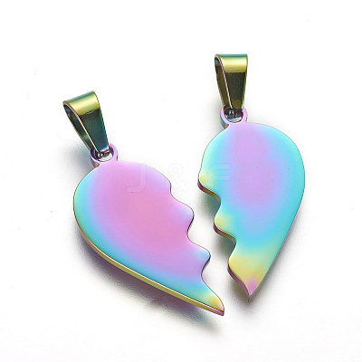 304 Stainless Steel Split Pendants LS-STAS-F214-01M-1