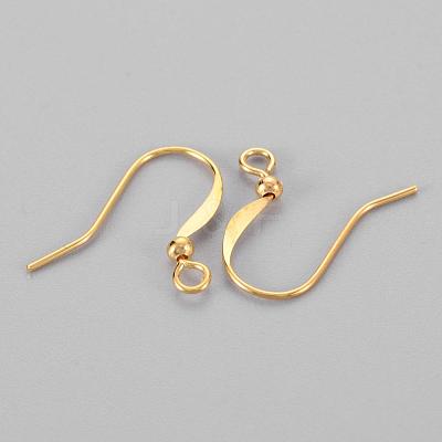 Brass French Earring Hooks KK-Q369-G-1
