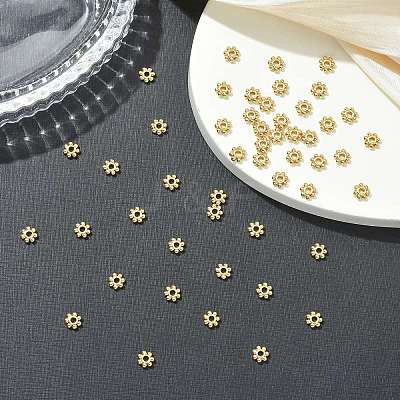 SHEGRACE Brass Spacer Beads XGRQ1H712-334G-1
