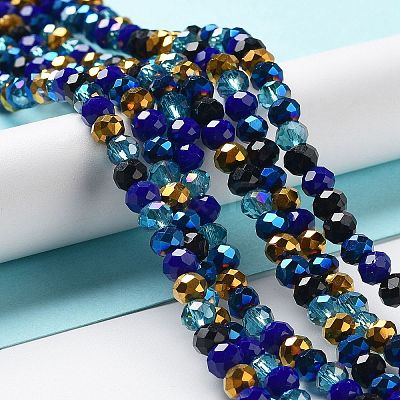 Glass Beads Strands EGLA-A034-M6mm-36-1