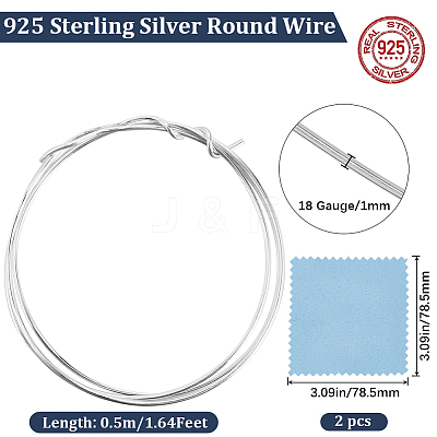 0.5M Dead Soft 925 Sterling Silver Wire STER-BBC0006-37-1