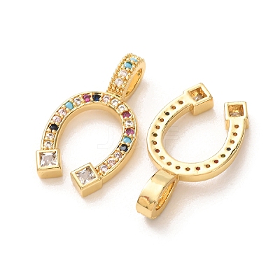 Brass Micro Pave Colorful Cubic Zirconia Pendants KK-A304-28B-G-1