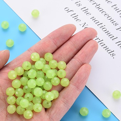 Transparent Acrylic Beads TACR-S154-62E-06-1