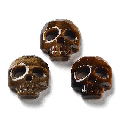 Natural Tiger Eye Pendants G-M406-F02-02-1