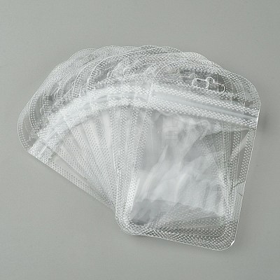 30Pcs Transparent Plastic Resealable Packaging Bags OPP-FS0001-06B-1