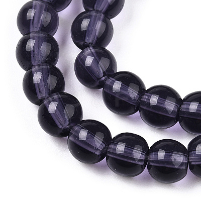Transparent Glass Beads Strands GLAA-T032-T6mm-03-1