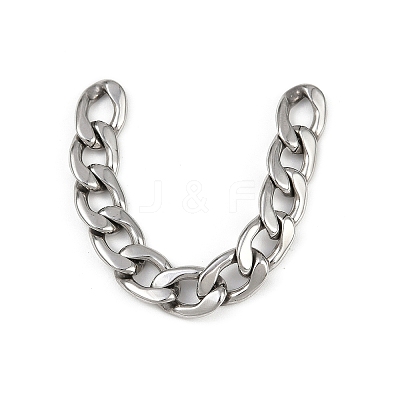 Tarnish Resistant Men's Jewelry Making 304 Stainless Steel Cuban Link Chains CHS-A003M-1.8NK-1