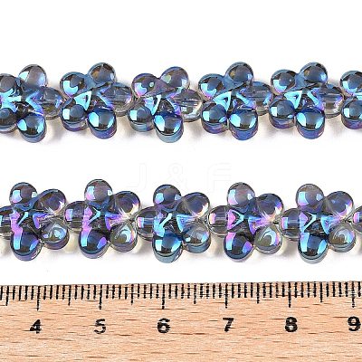 Electroplate Glass Beads Strands EGLA-T028-02Q-1