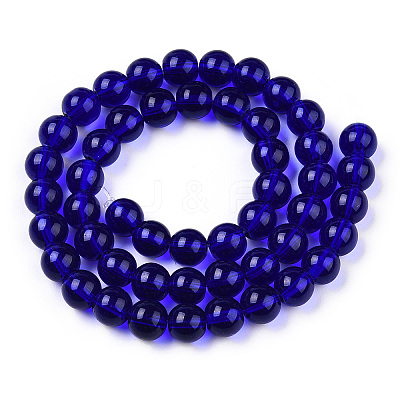 Transparent Glass Beads Strands X-GLAA-T032-T6mm-15-1