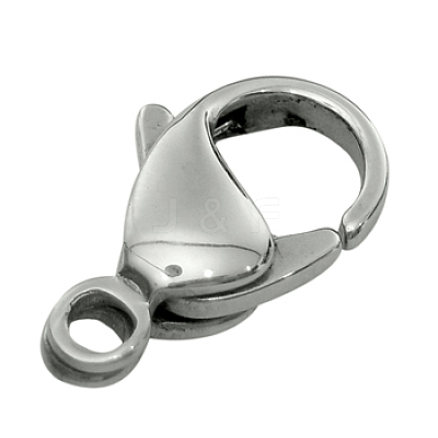 Tarnish Resistant 316 Stainless Steel Lobster Claw Clasps 316-FL18A-1
