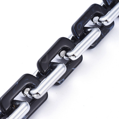 Handmade Acrylic Cable Chains AJEW-JB00674-1