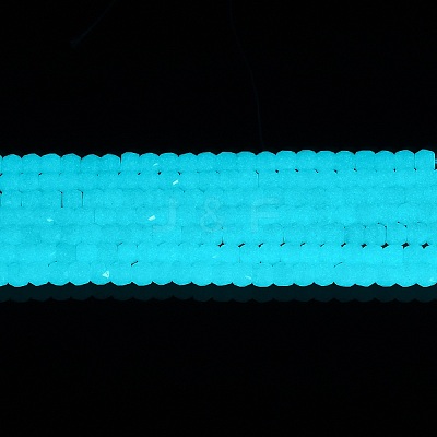 Synthetic Luminous Stone Beads Strands G-C086-01B-01-1