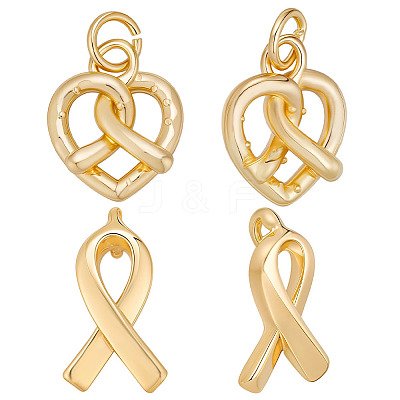 12Pcs 2 Styles Brass Pendants KK-AR0004-71-1
