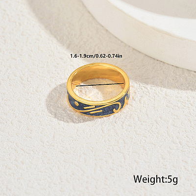 Irregular Pattern Brass Finger Rings for Women YY3361-4-1