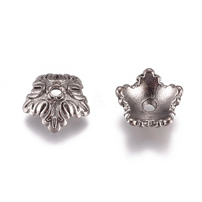 Tibetan Style Bead Caps X-TIBEB-A24621-B-LF-1