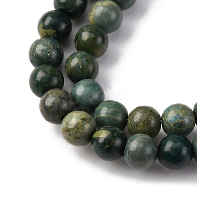 Natural Shoushan Jade Beads Strands G-L624-A01-6mm-1