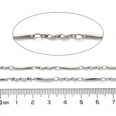 304 Stainless Steel Twisted Bar Link Chains CHS-A016-53P-A-1