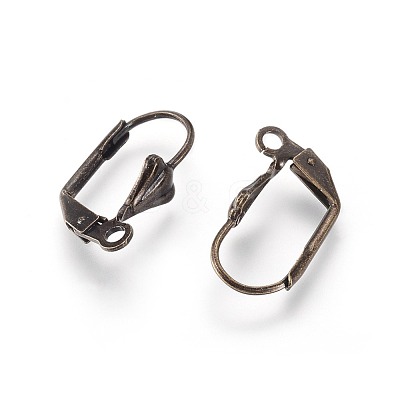 Brass Leverback Earring Findings X-EC561-AB-1